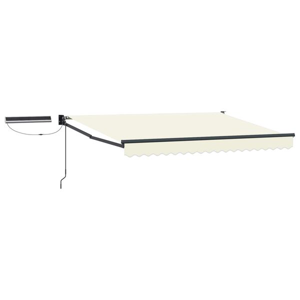 vidaXL Toldo Retr&aacute;ctil El&eacute;ctrico Crema 2,5 x 2 m