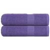vidaXL Toallas de mano FROGN 2 uds morado 50x100 cm 360 g/m&sup2;