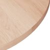 vidaXL Superficie de mesa redonda madera de roble sin tratar &Oslash;50x1,5cm