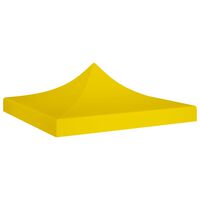 vidaXL Techo de carpa para celebraciones amarillo 3x3 m 270 g/m²