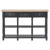 vidaXL Mesa consola de MDF negra 120x30x76 cm