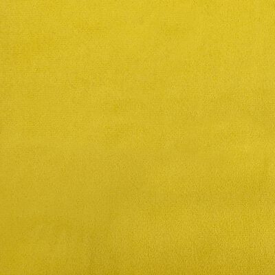 vidaXL Sofá cama en forma de L terciopelo amarillo 271x140x70 cm