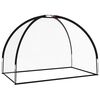 vidaXL Red de entrenamiento para golf poli&eacute;ster negro 300x150x210 cm