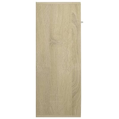 vidaXL Aparador de madera contrachapada color roble Sonoma 60x30x75 cm