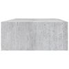 vidaXL Estante de pared con cajón MDF gris hormigón 40x23,5x10 cm