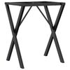 vidaXL Patas de mesa de comedor estructura X acero 50x40x73 cm