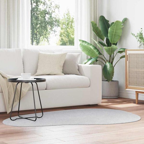 vidaXL Alfombra HUARTE Gris 120 x 170 cm Poli&eacute;ster