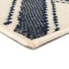 vidaXL Alfombra moderna estampado zigzag marr&oacute;n/negro/azul 160x230 cm
