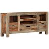 vidaXL Aparador de madera maciza de acacia gris 100x30x50 cm