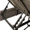 vidaXL Tumbona doble con cojines ratán sintético gris