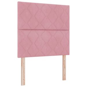 vidaXL Cabecero con cabecera Rosa 90 cm Terciopelo