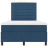 vidaXL Cama tipo Box Spring con colch&oacute;n Azul 120 x 190 cm tela