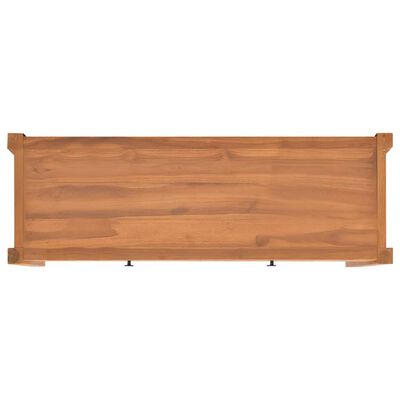 vidaXL Mueble de TV con cajones madera maciza de teca 120x40x45 cm