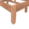 vidaXL Estructura de cama de madera de teca maciza 200x200 cm