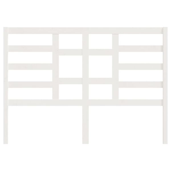 vidaXL Cabecero de cama madera maciza de pino blanco 141x4x104 cm
