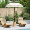 vidaXL Parasol Balin&eacute;s Crema 185 x 185 x 260 cm Algod&oacute;n