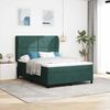 vidaXL Cama tipo Box Spring Verde oscuro 200 x 140 cm Terciopelo