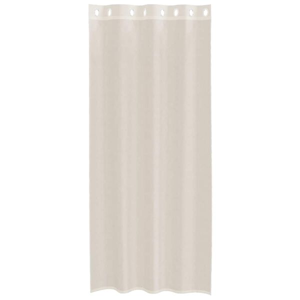 vidaXL Cortinas de gasa con ojales 2 uds crema 140x245 cm