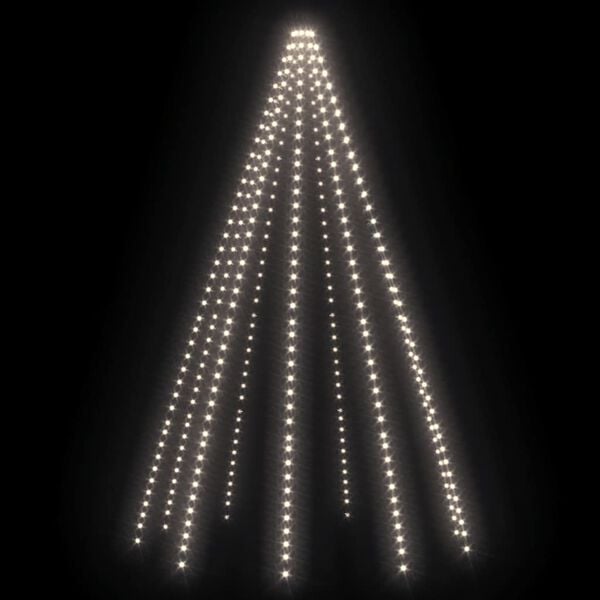 vidaXL Red de luces de &aacute;rbol de Navidad 400 LEDs blanco fr&iacute;o 400 cm