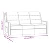 vidaXL Sill&oacute;n reclinable de masaje de 3 plazas tela crema