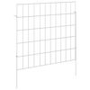 vidaXL Valla de Jard&iacute;n con Estacas 24 uds. 55 x 50 cm Plateado