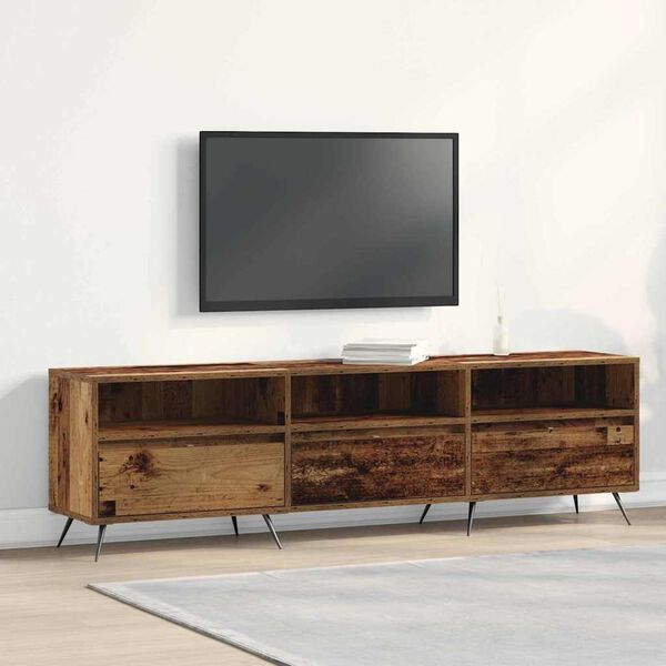 vidaXL Gabinete de TV Madera vieja 150 x 30 x 44,5 cm