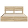 vidaXL Estructura de cama Roble Sonoma 180 x 200 cm Madera Ingenieril