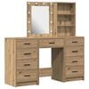 vidaXL Mesa de tocador 3 pcs Roble artisan 40 x 41 x 135 cm