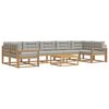 vidaXL Conjunto de sof&aacute;s de exterior 6 uds. Blanco y Gris Claro