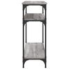 vidaXL Mesa consola madera de ingeniería gris Sonoma 75x29x75 cm