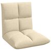 vidaXL Sill&oacute;n ajustable Crema Tela
