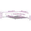 vidaXL Estructura de cama con cabecera Marr&oacute;n 140 x 200 cm Madera