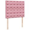 vidaXL Cama box spring con colch&oacute;n terciopelo rosa 120x190 cm