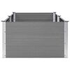 vidaXL Arriate de WPC gris 250x100x54 cm