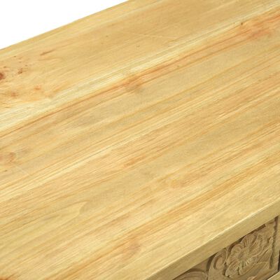 vidaXL Mesa consola con 2 cajones tallados madera marrón 96x40x78 cm