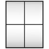 vidaXL Espejo de pared rectangular de hierro negro 40x50 cm