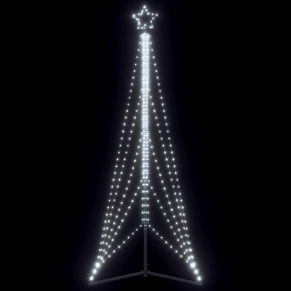 vidaXL Árbol de Navidad LED 525 LEDs blanco frío 302 cm