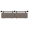 vidaXL Cabecera Colgante Liso Gris 190 x 55 x 5 cm PU antiguo