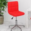 vidaXL Silla de oficina giratoria de cuero sint&eacute;tico rojo