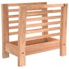 vidaXL Revistero de madera maciza nogal 40x26,5x38,5 cm