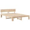 vidaXL Estructura de cama Natural 140 x 200 cm Madera de pino macizo