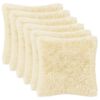 vidaXL Funda de almohada 6 pcs HEERLEN Crema 50 x 50 cm Fleece PV