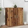 vidaXL Muebles zapateros 2 uds madera ingeniería envejecida 32x35x70cm