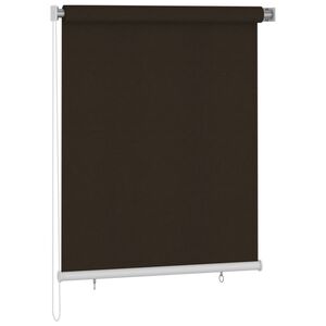 vidaXL Persiana enrollable de exterior 120x140 cm marr&oacute;n