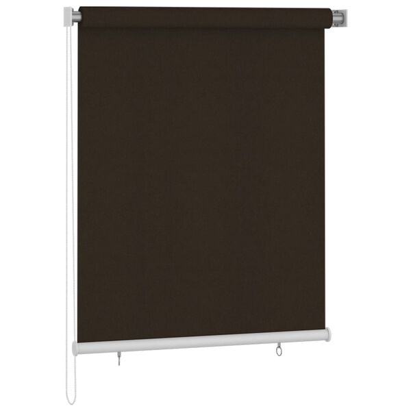 vidaXL Persiana enrollable de exterior 120x140 cm marr&oacute;n