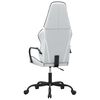 vidaXL Silla gaming cuero sint&eacute;tico blanco y negro