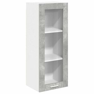 vidaXL Mueble colgante con puerta Gris Concreto 40 x 31 x 100 cm