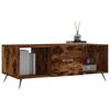 vidaXL Mesa de centro madera contrachapada roble ahumado 102x50x40 cm