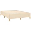 vidaXL Cama box spring con colch&oacute;n tela color crema 140x190 cm