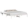 vidaXL Estructura de cama 200 x 200 cm Madera de pino macizo